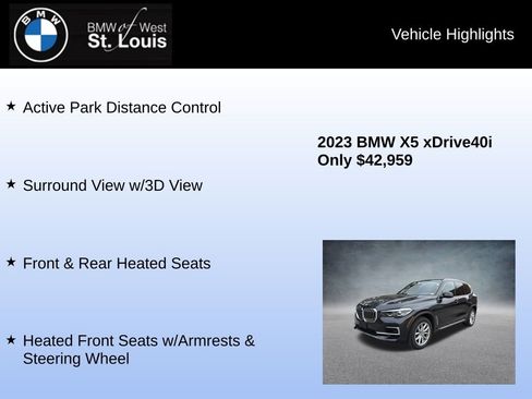 Used 2023 BMW X5 xDrive40i w/ Climate Comfort Package image 24