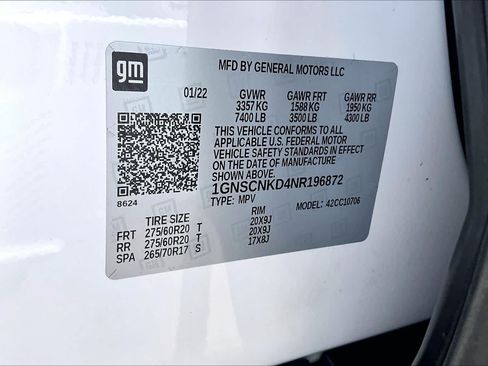 Used 2022 Chevrolet Tahoe LT w/ Luxury Package RWD image 37