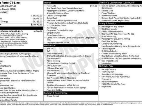 Used 2023 Kia Forte GT-Line w/ GT-Line Premium Package FWD image 32