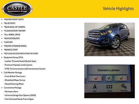 Used 2018 Ford Edge SEL w/ Equipment Group 201A AWD/4WD image 3