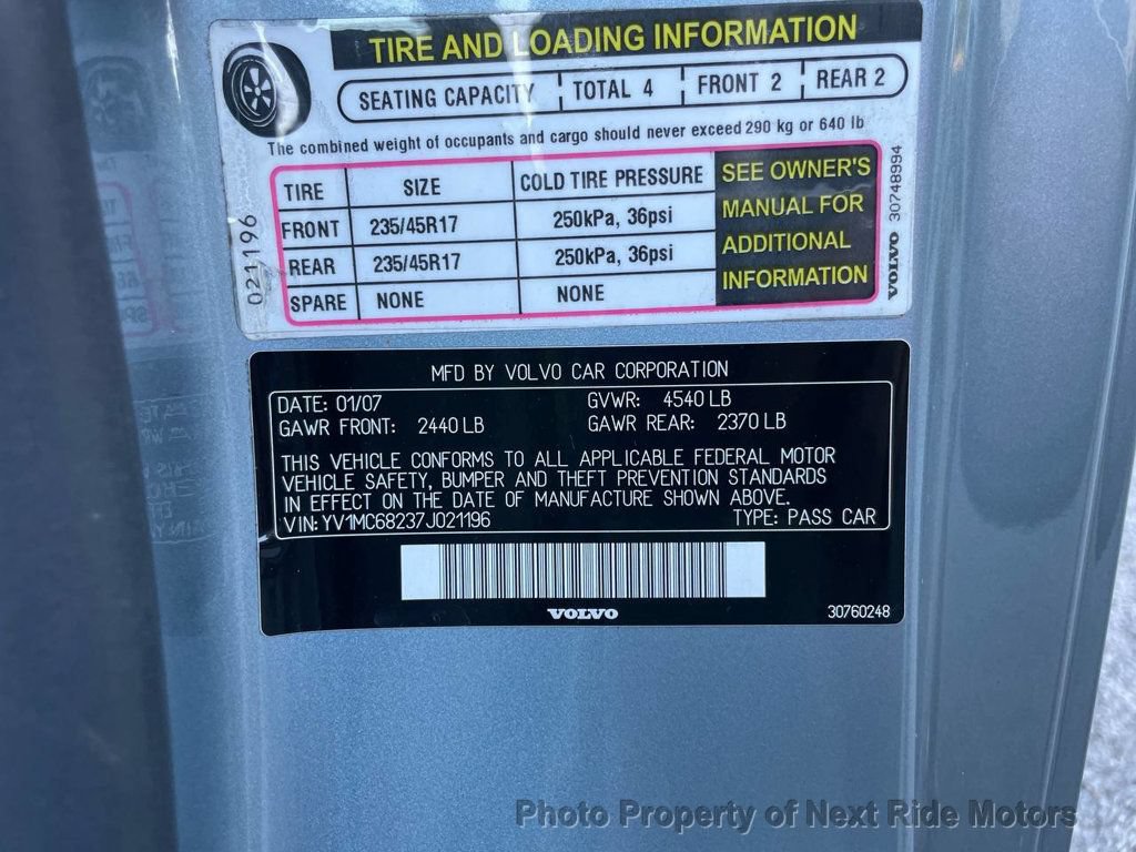 Used 2007 Volvo C70 T5 FWD image 27