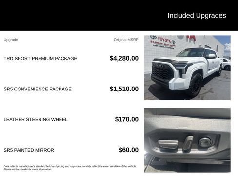Used 2023 Toyota Tundra SR5 w/ TRD Sport Premium Package AWD/4WD image 7