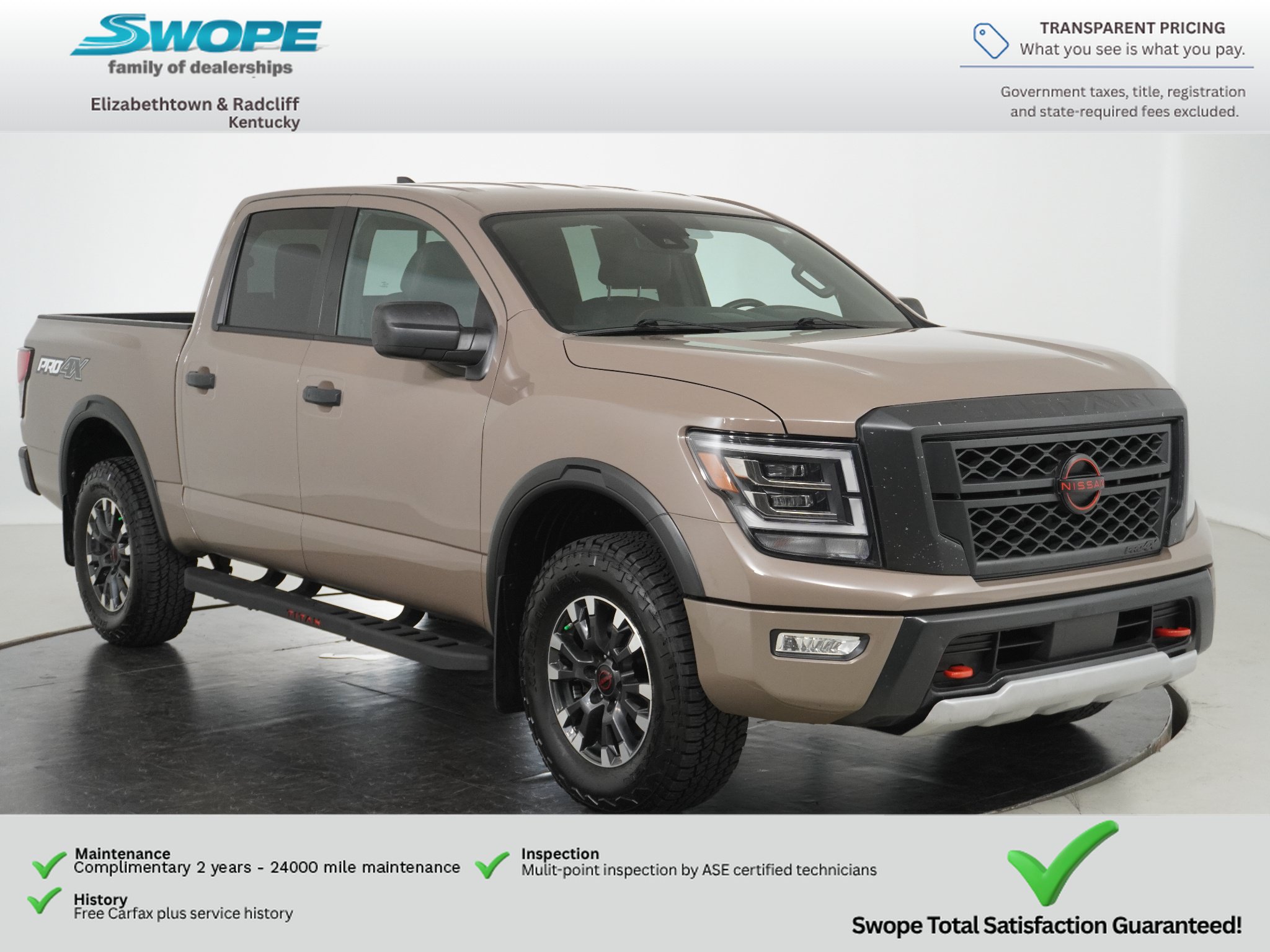 Used 2023 Nissan Titan PRO-4X w/ Off Road Protection Package AWD/4WD image 1