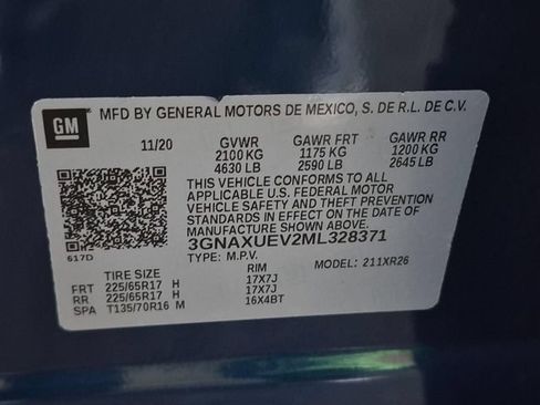 Certified 2021 Chevrolet Equinox LT AWD/4WD image 33