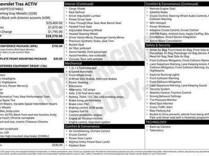 New 2026 Chevrolet Trax ACTIV w/ Driver Confidence Package
