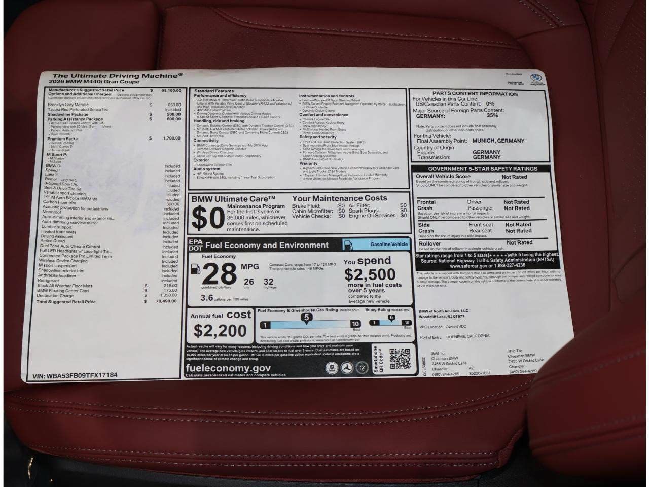 New 2026 BMW M440i w/ Premium Package RWD image 24