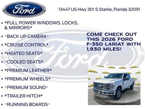 New 2026 Ford F350 Lariat w/ Lariat Ultimate Package AWD/4WD image 10