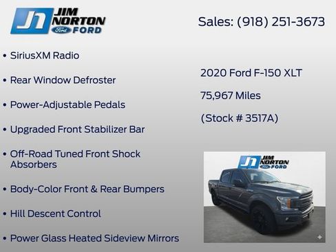 Used 2020 Ford F150 XLT w/ Equipment Group 302A Luxury AWD/4WD image 15