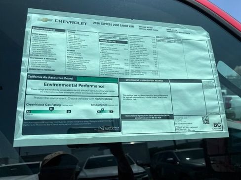 New 2026 Chevrolet Express 2500 w/ Communications Package RWD image 29