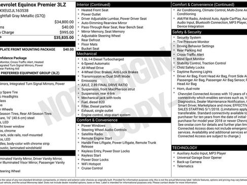 Used 2018 Chevrolet Equinox Premier AWD/4WD image 41