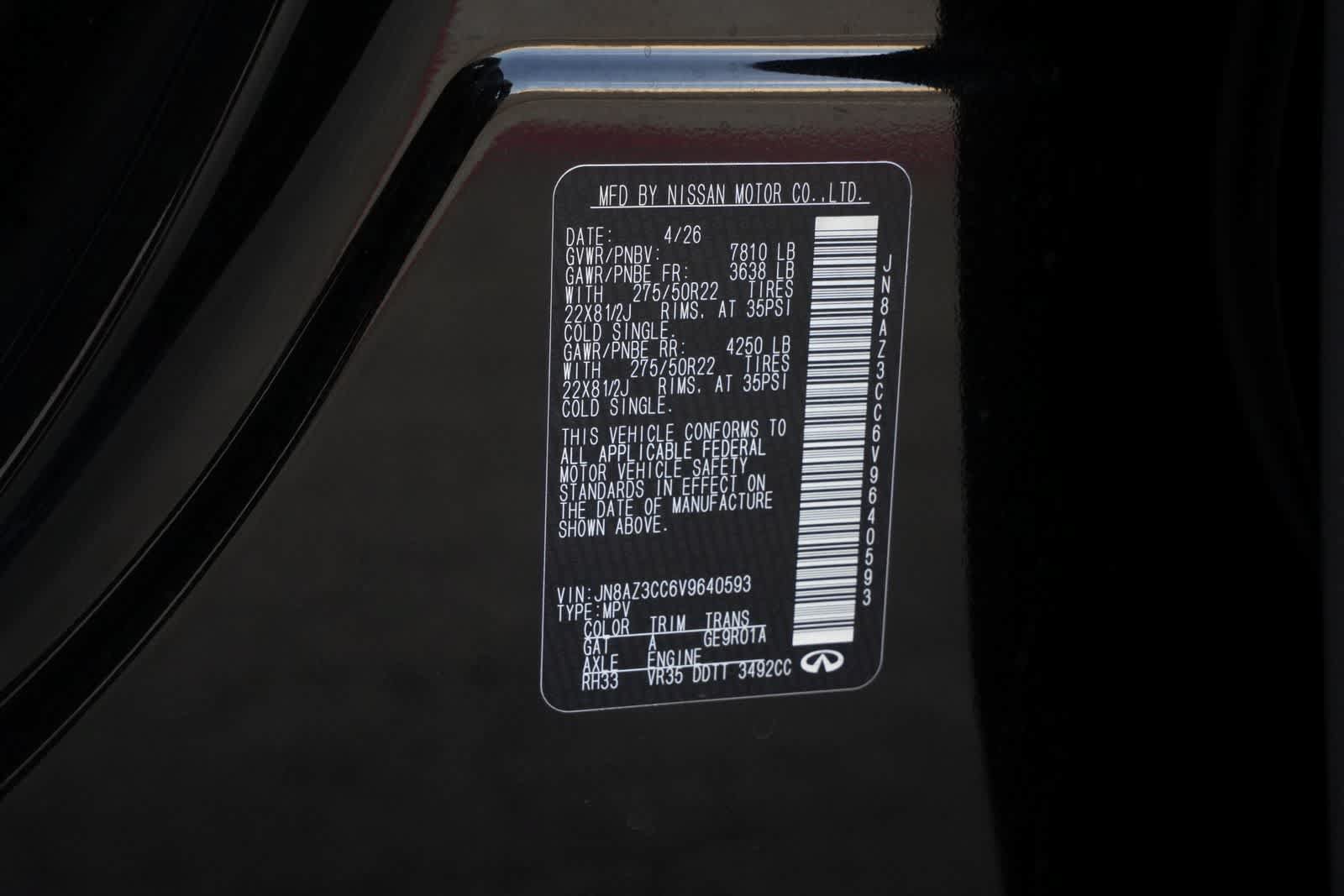 New 2027 INFINITI QX80 Autograph w/ Premium Cargo Package AWD/4WD image 27