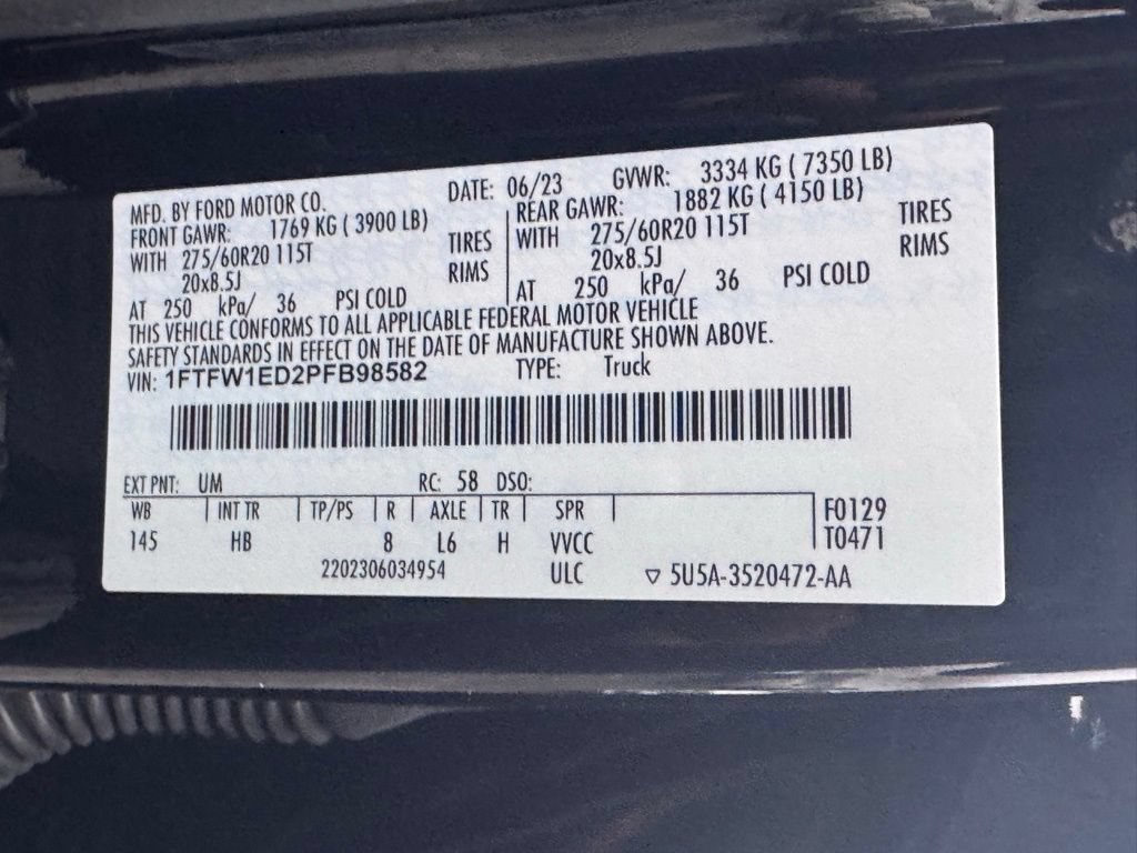 Used 2023 Ford F150 Lariat w/ Equipment Group 502A High AWD/4WD image 50
