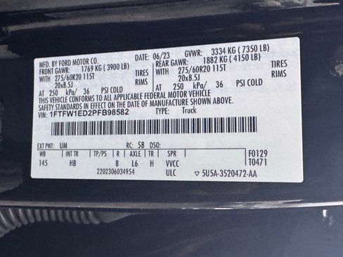 Used 2023 Ford F150 Lariat w/ Equipment Group 502A High image 50