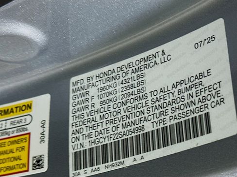 Used 2025 Honda Accord LX image 12