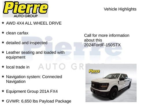 Used 2024 Ford F150 STX w/ Equipment Group 201A FX4 AWD/4WD image 7