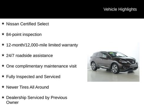 Used 2019 Nissan Murano SL w/ SL Technology Package AWD/4WD image 3
