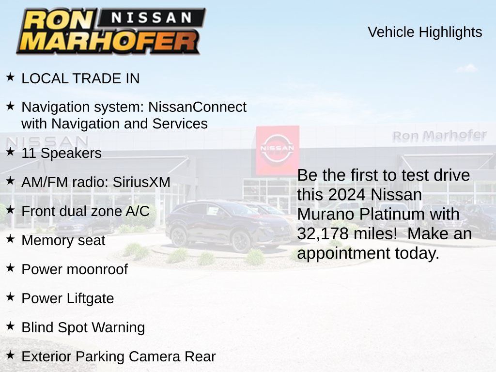 Used 2024 Nissan Murano Platinum AWD/4WD image 2