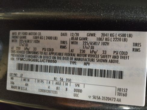 Used 2020 Ford Escape SE AWD/4WD image 33