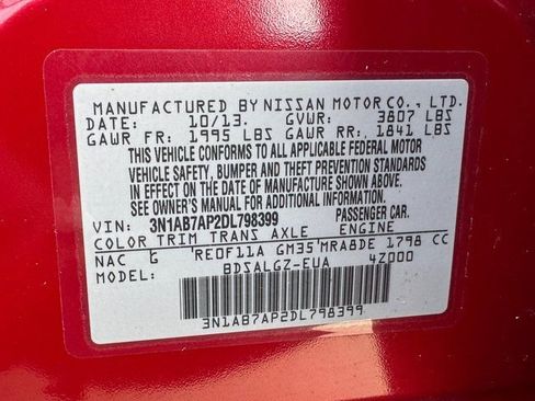 Used 2013 Nissan Sentra SL w/ Leather Pkg image 25