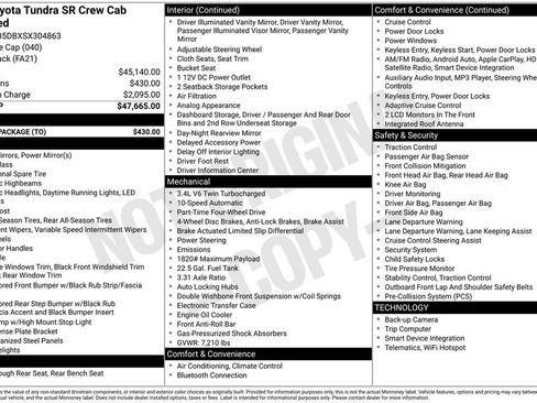 Used 2025 Toyota Tundra SR w/ SR Tow Package AWD/4WD image 34