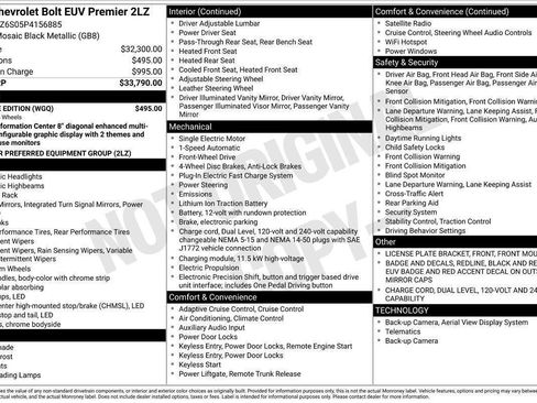 Used 2023 Chevrolet Bolt EUV Premier w/ Redline Edition FWD image 3