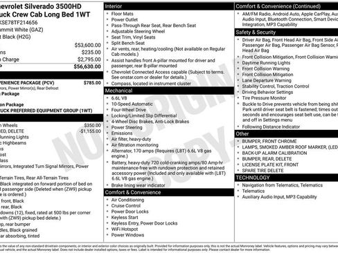 New 2026 Chevrolet Silverado 3500 W/T w/ WT Convenience Package AWD/4WD image 3
