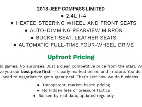 Used 2018 Jeep Compass Limited image 2