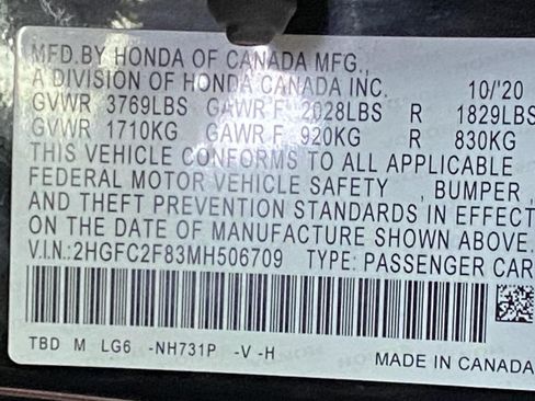 Used 2021 Honda Civic Sport image 26