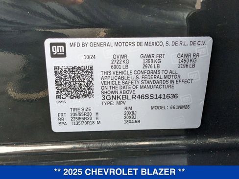 New 2025 Chevrolet Blazer Premier w/ Driver Confidence II Package image 40