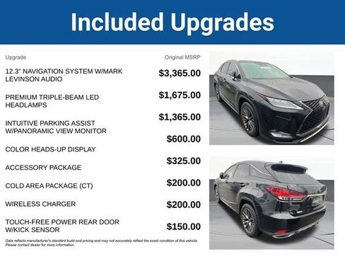 Used 2022 Lexus RX 350 F Sport w/ Accessory Package AWD/4WD image 5