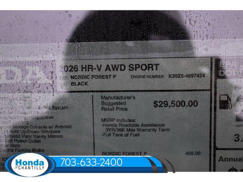 New 2026 Honda HR-V Sport image 34