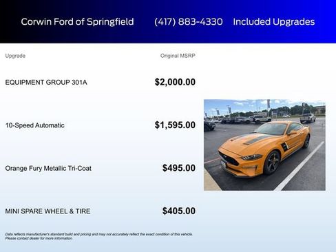 Used 2018 Ford Mustang GT w/ Equipment Group 301A RWD image 6