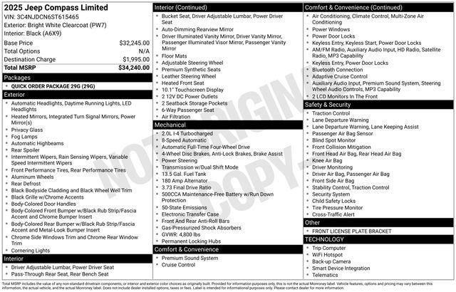 Used 2025 Jeep Compass Limited AWD/4WD image 6