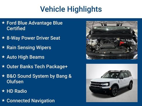 Certified 2025 Ford Bronco Sport Outer Banks w/ Outer Banks Tech Package+ AWD/4WD image 3