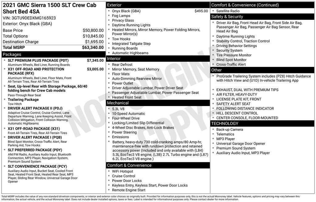 Used 2021 GMC Sierra 1500 SLT w/ SLT Premium Plus Package AWD/4WD image 6