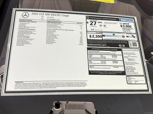 New 2026 Mercedes-Benz CLE 300 4MATIC Coupe image 18