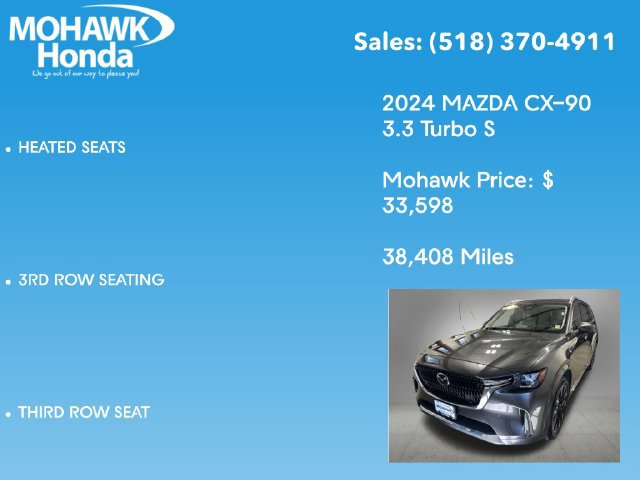 Used 2024 MAZDA CX-90 3.3 Turbo S AWD/4WD image 14