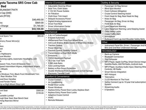 Used 2025 Toyota Tacoma SR5 AWD/4WD image 19