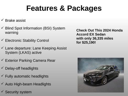 Used 2024 Honda Accord EX image 20