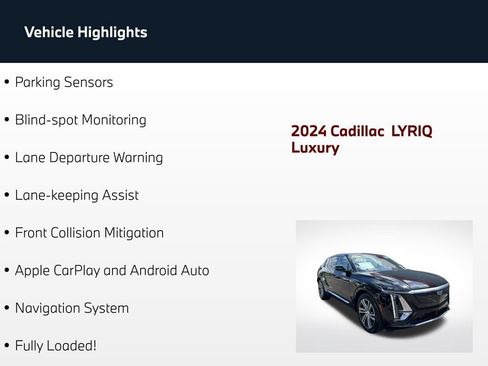 Used 2024 Cadillac Lyriq Luxury RWD image 65