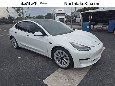 Used 2021 Tesla Model 3 Long Range AWD/4WD image 1