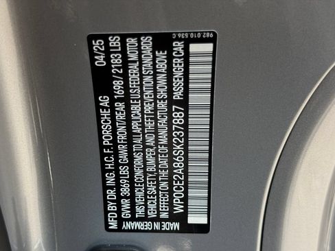 Used 2025 Porsche 718 Boxster Spyder RS RWD image 21