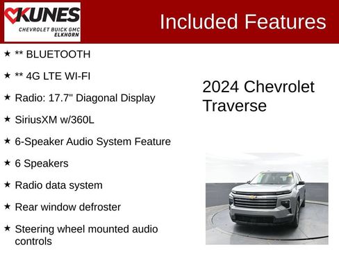 Used 2024 Chevrolet Traverse LT AWD/4WD image 3