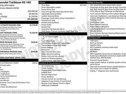 Used 2023 Chevrolet TrailBlazer RS w/ Sun and Liftgate Package FWD image 36