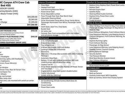Used 2024 GMC Canyon AT4 w/ Technology Package AWD/4WD image 33