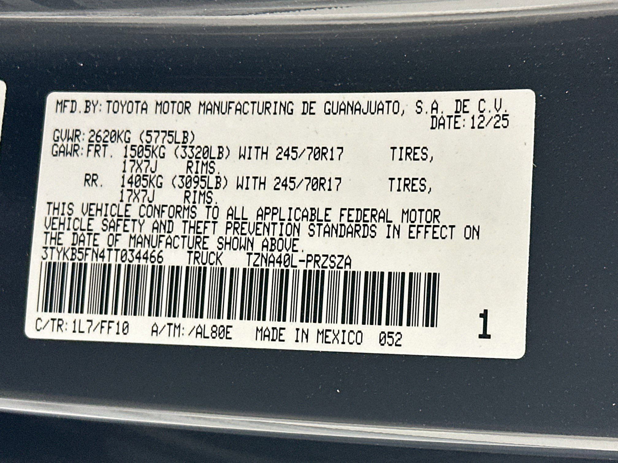 Used 2026 Toyota Tacoma SR5 RWD image 12