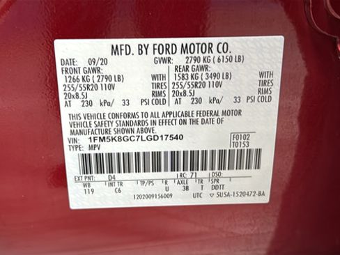 Used 2020 Ford Explorer ST w/ Premium Technology Package AWD/4WD image 29