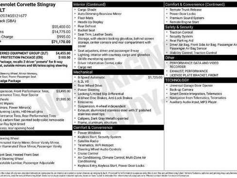 Used 2016 Chevrolet Corvette Stingray Coupe w/ 2LT Preferred Equipment Group image 25