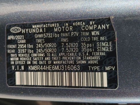 Used 2021 Hyundai Palisade SEL w/ Cargo Package image 15