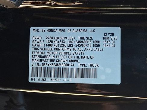 Used 2021 Honda Ridgeline Black Edition image 30